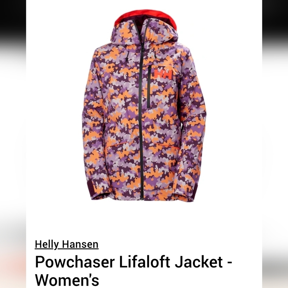 Helly Hansen Powchaser Lifaloft Jacket - Women's XL purple & orange new with tag